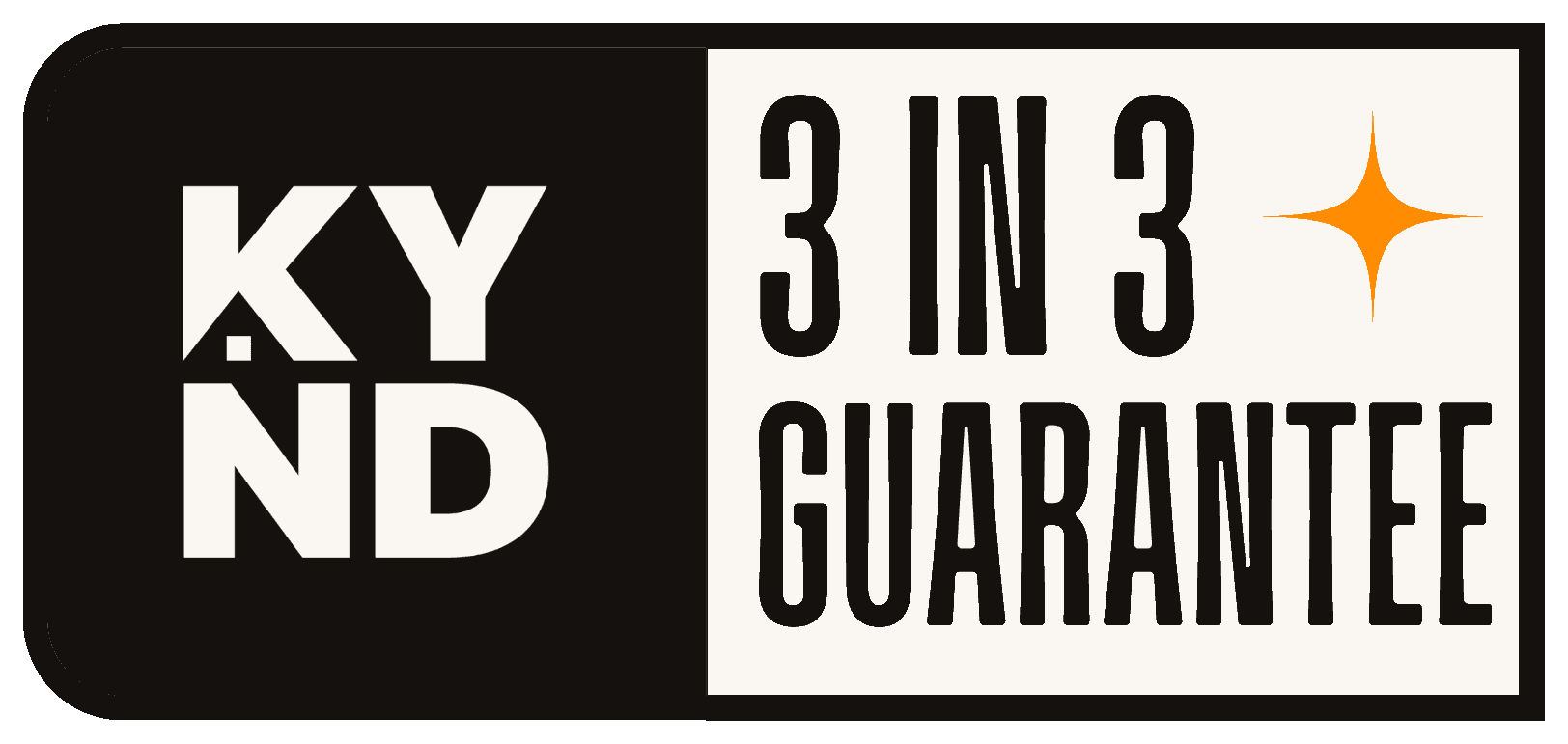KYND — 3 in 3 Guarantee